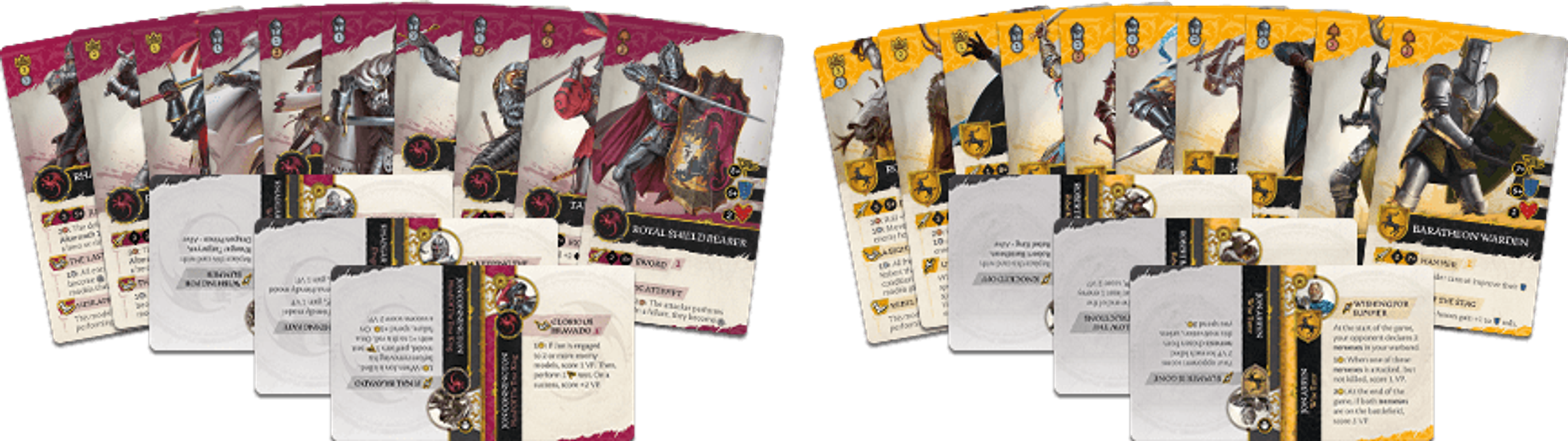 A Song of Ice and Fire: Tactics - Battle of the Trident Starter Set cartas