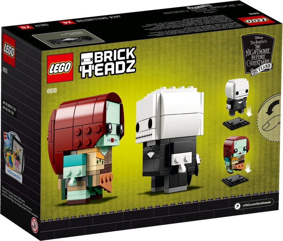 LEGO® BrickHeadz™ Jack Skellington und Sally rückseite der box