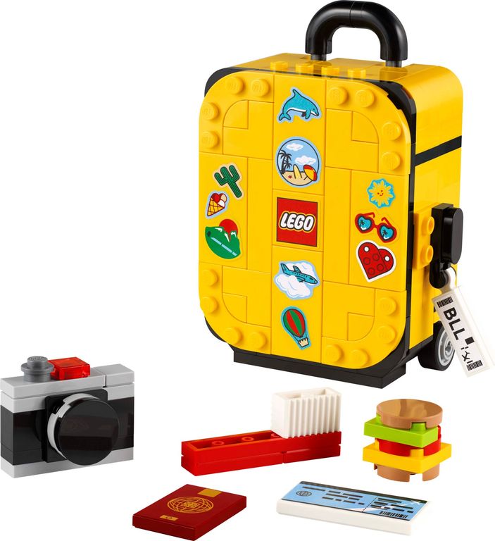 Yellow Travel Suitcase components
