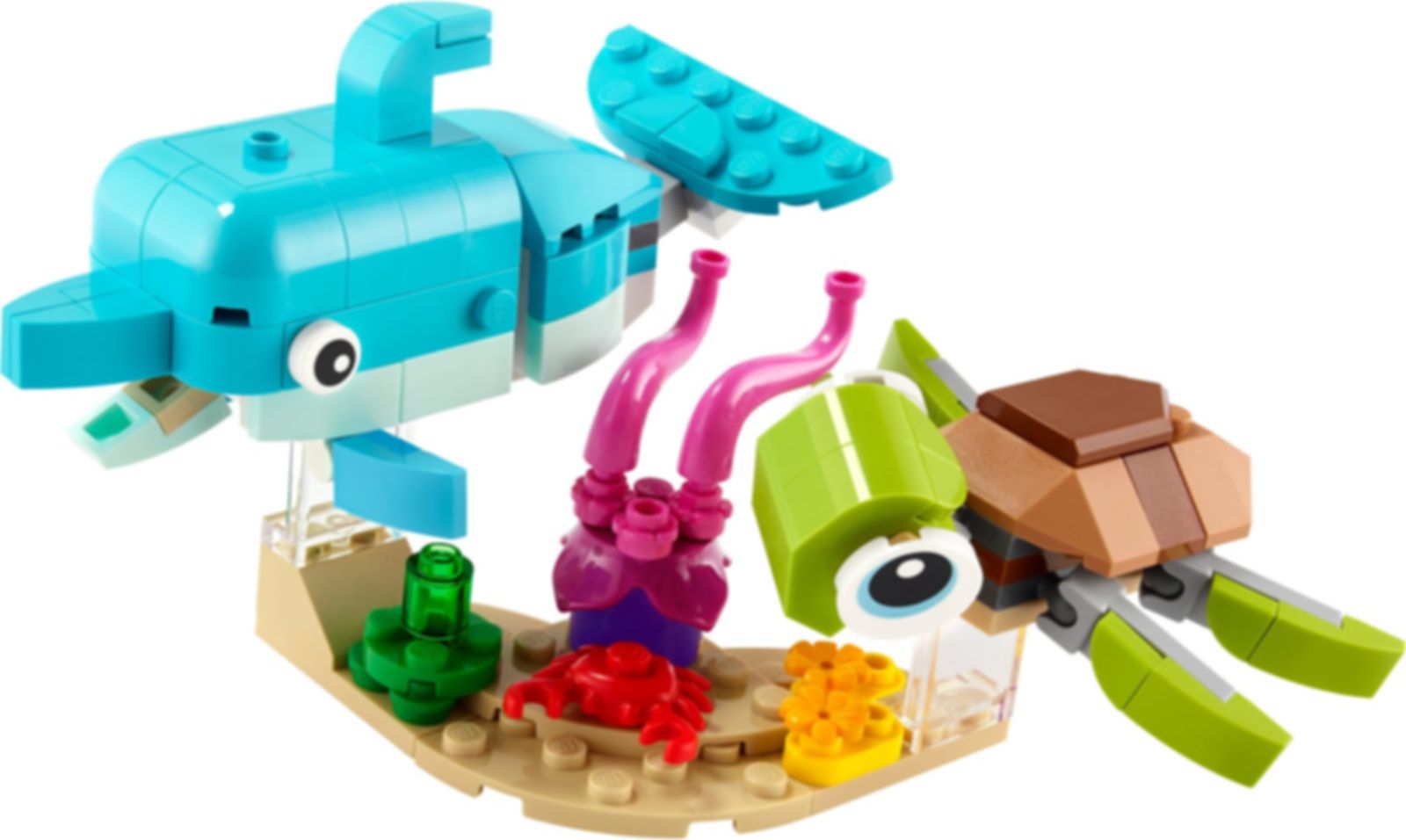 LEGO® Creator Delfin und Schildkröte komponenten