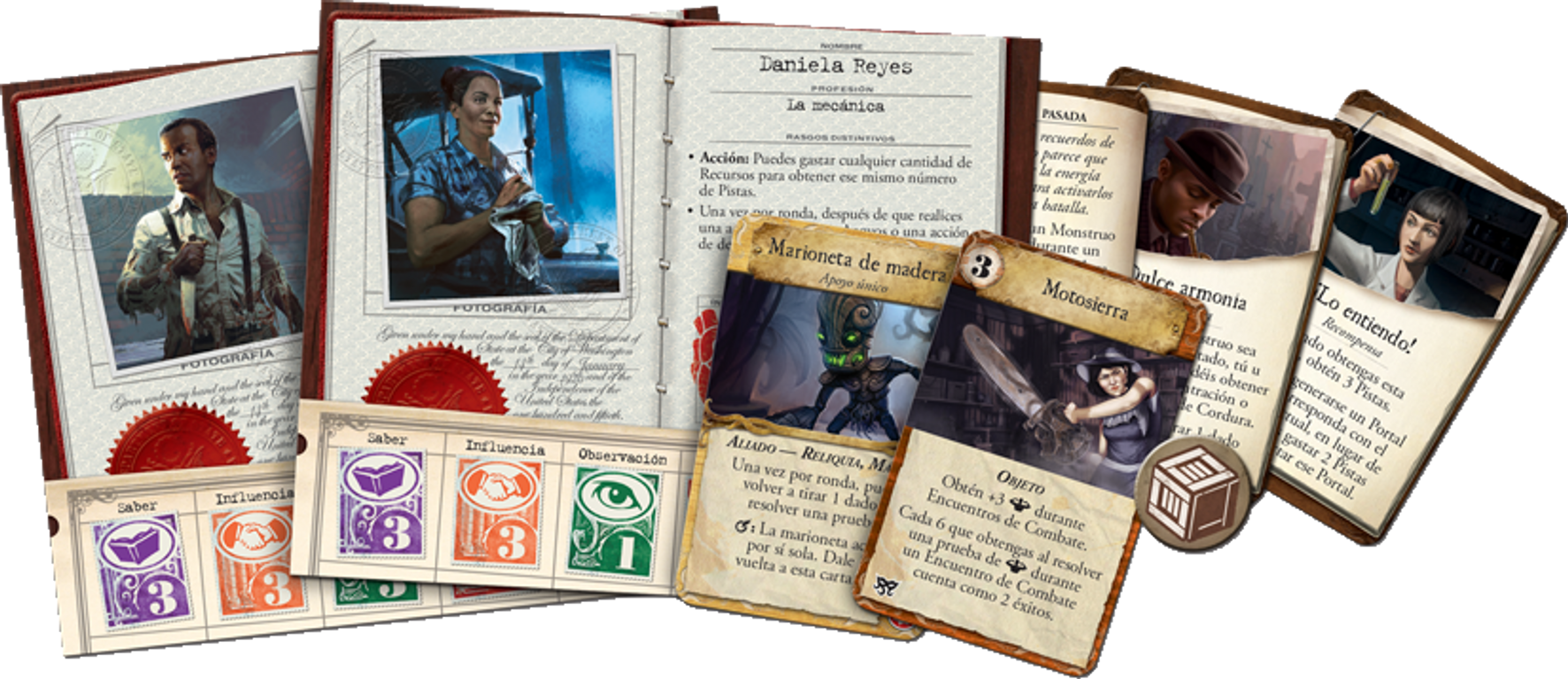 Eldritch Horror: Las Máscaras de Nyarlathotep partes