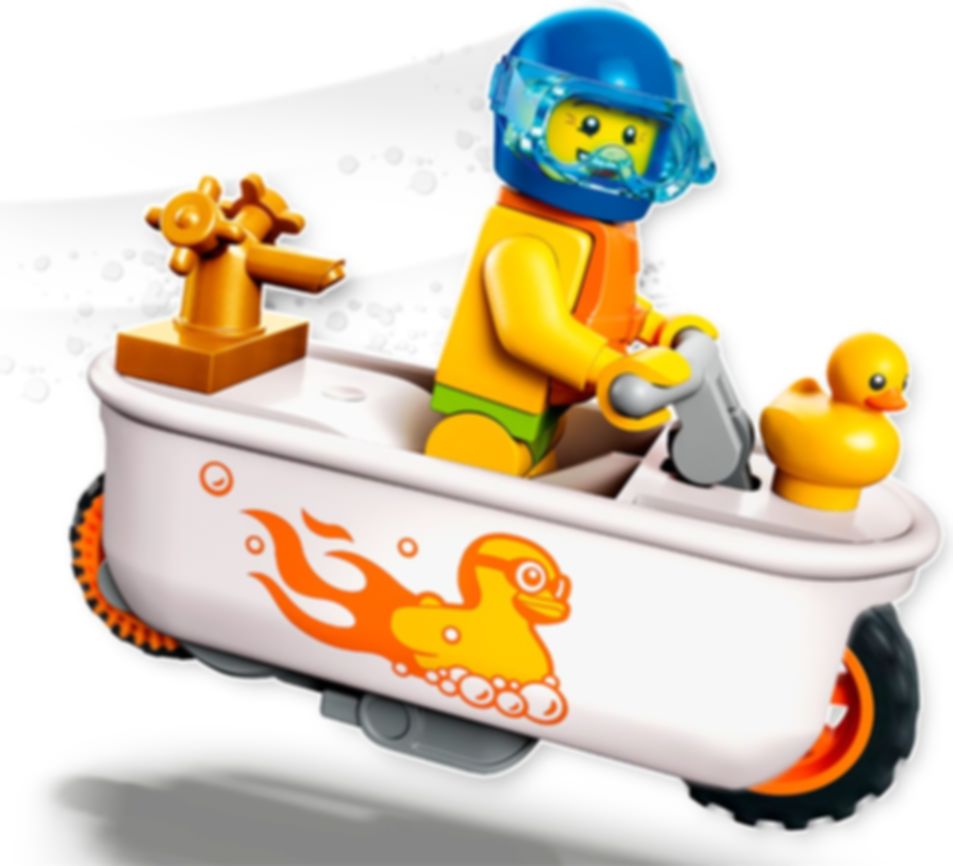 LEGO® City Bathtub Stunt Bike gameplay