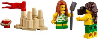 LEGO® City Pack de minifiguras: Diversión en la playa partes