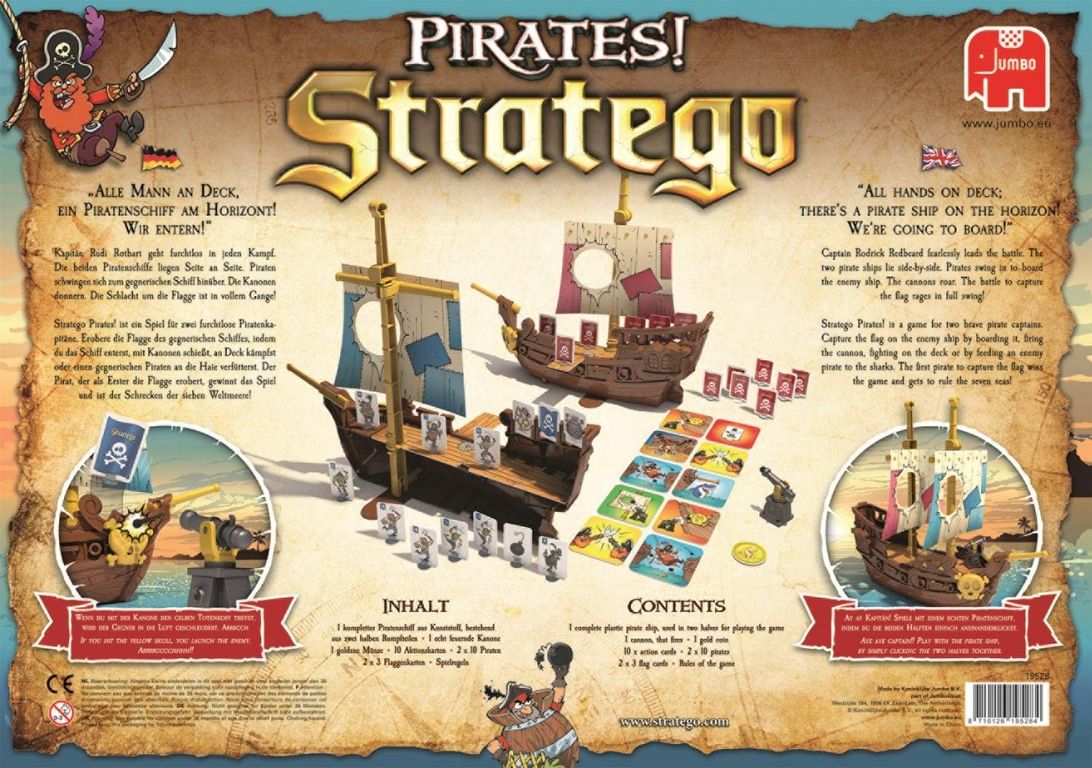 Stratego Pirates! achterkant van de doos