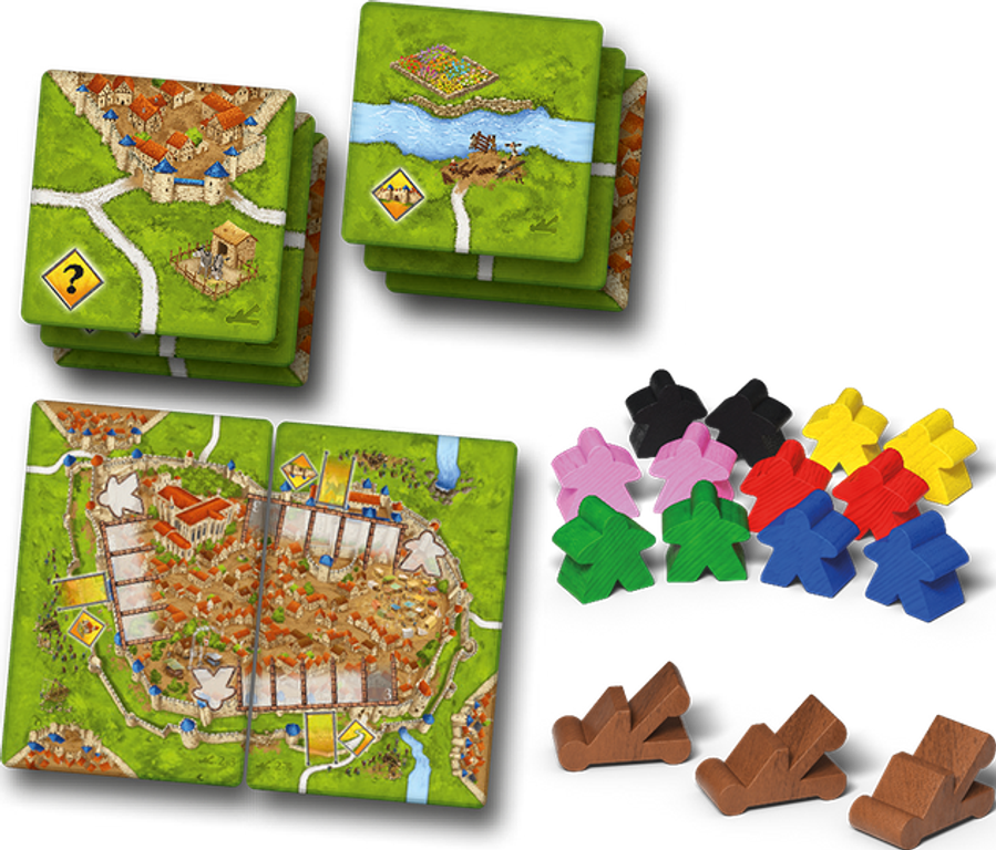 Carcassonne: Siege & Defense components