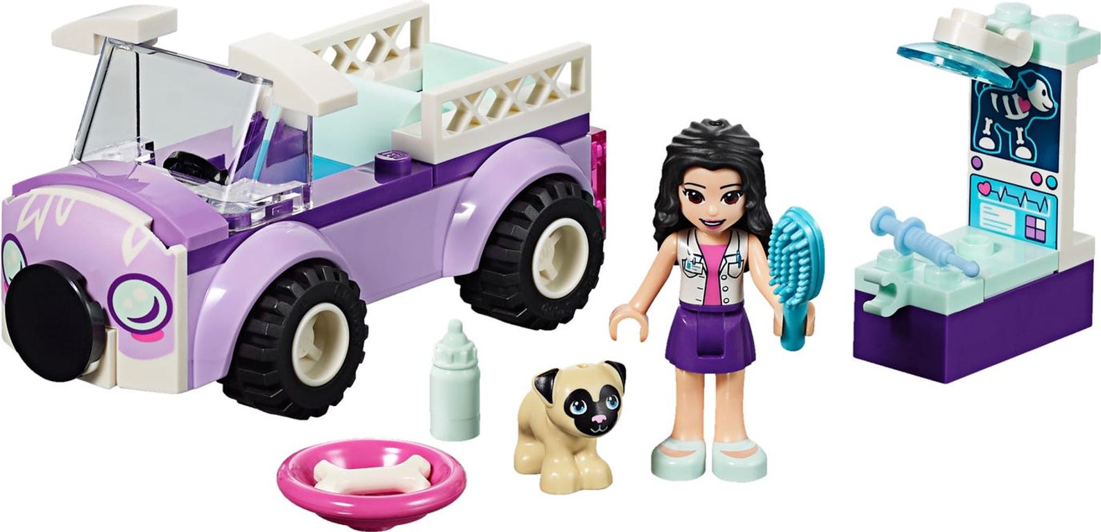 LEGO® Friends Emma's Mobiele Dierenkliniek componenten