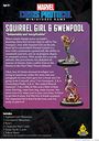 Marvel: Crisis Protocol – Squirrel Girl & Gwenpool back of the box