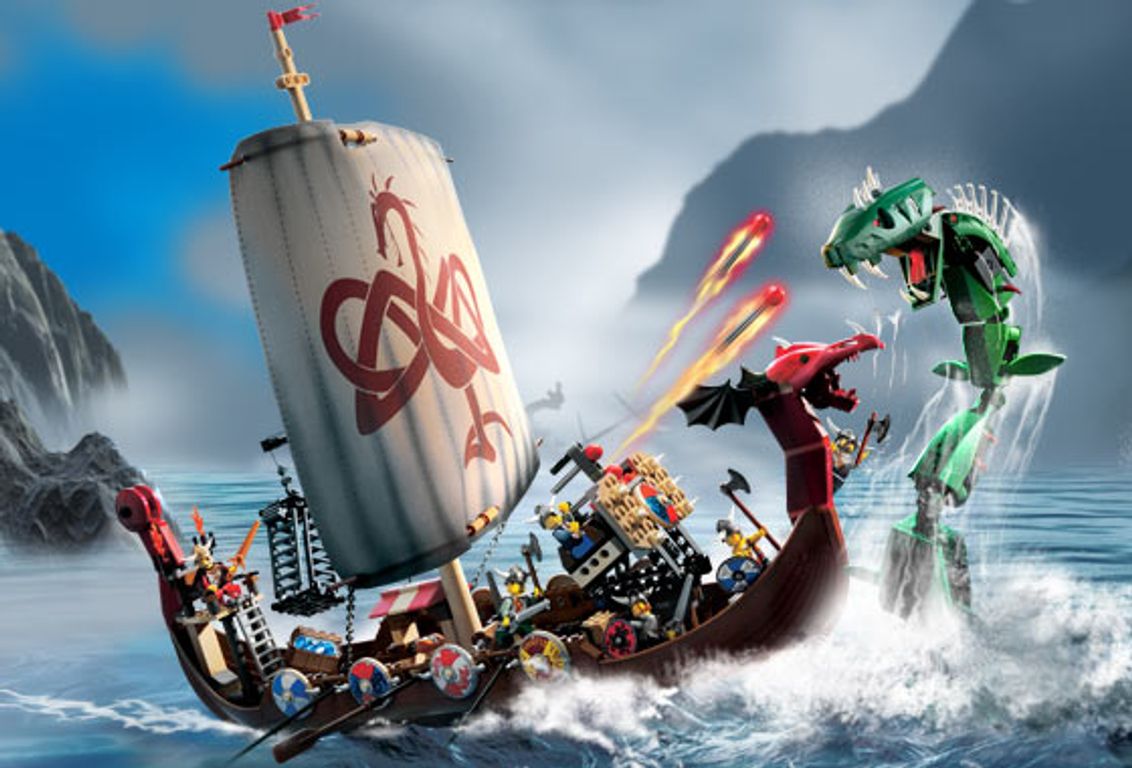 LEGO® Vikings Ship and Snake speelwijze