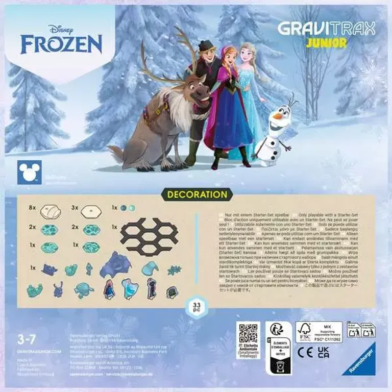 GraviTrax Junior Starter Set - Disney Frozen achterkant van de doos