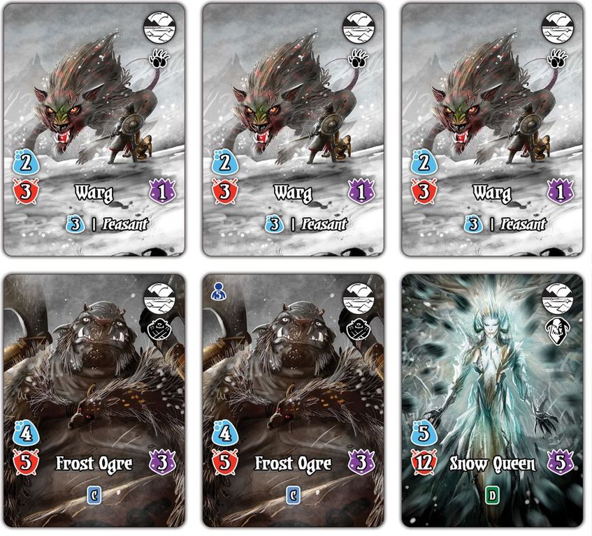 Valeria: Card Kingdoms - Flames and Frost cards