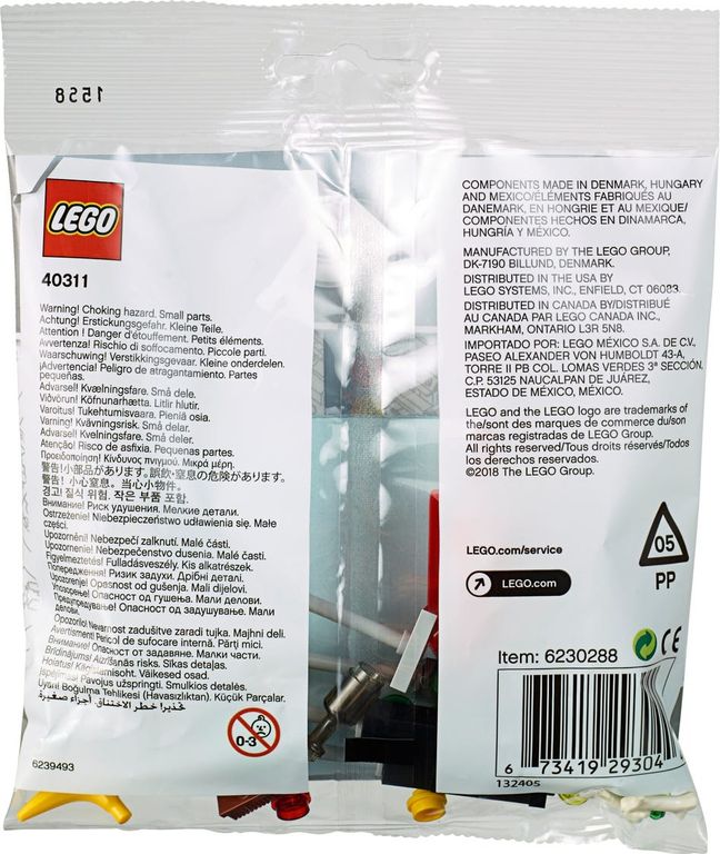 LEGO® Xtra Traffic Lights achterkant van de doos