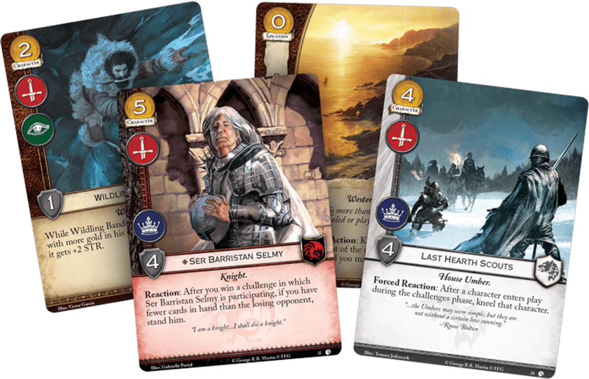 A Game of Thrones: The Card Game (Second Edition) - Lions of Casterly Rock cards