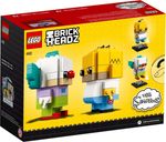 LEGO® BrickHeadz™ Homer Simpson y Krusty el Payaso parte posterior de la caja