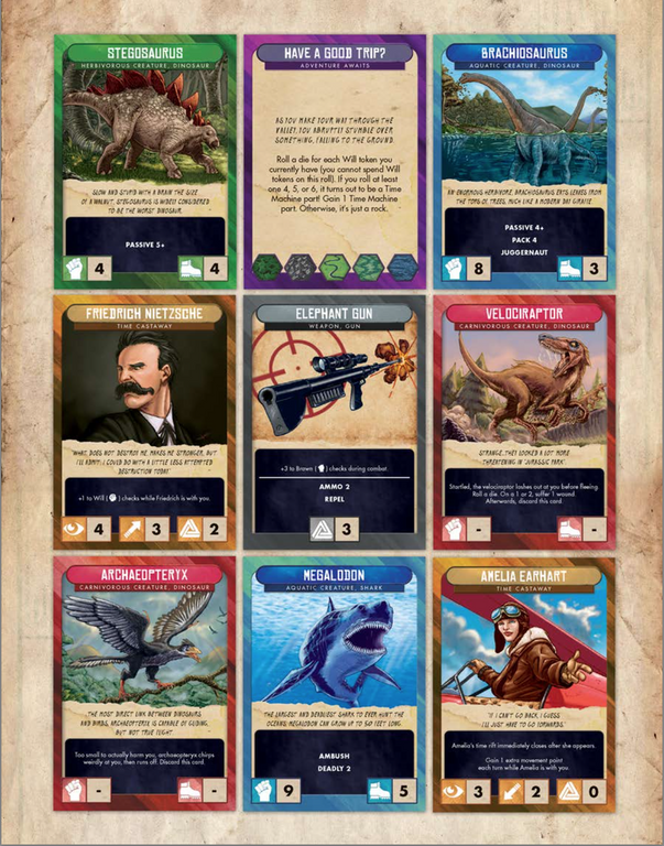 Escape from 100 Million B.C. cards