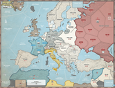 Cataclysm: A Second World War game board