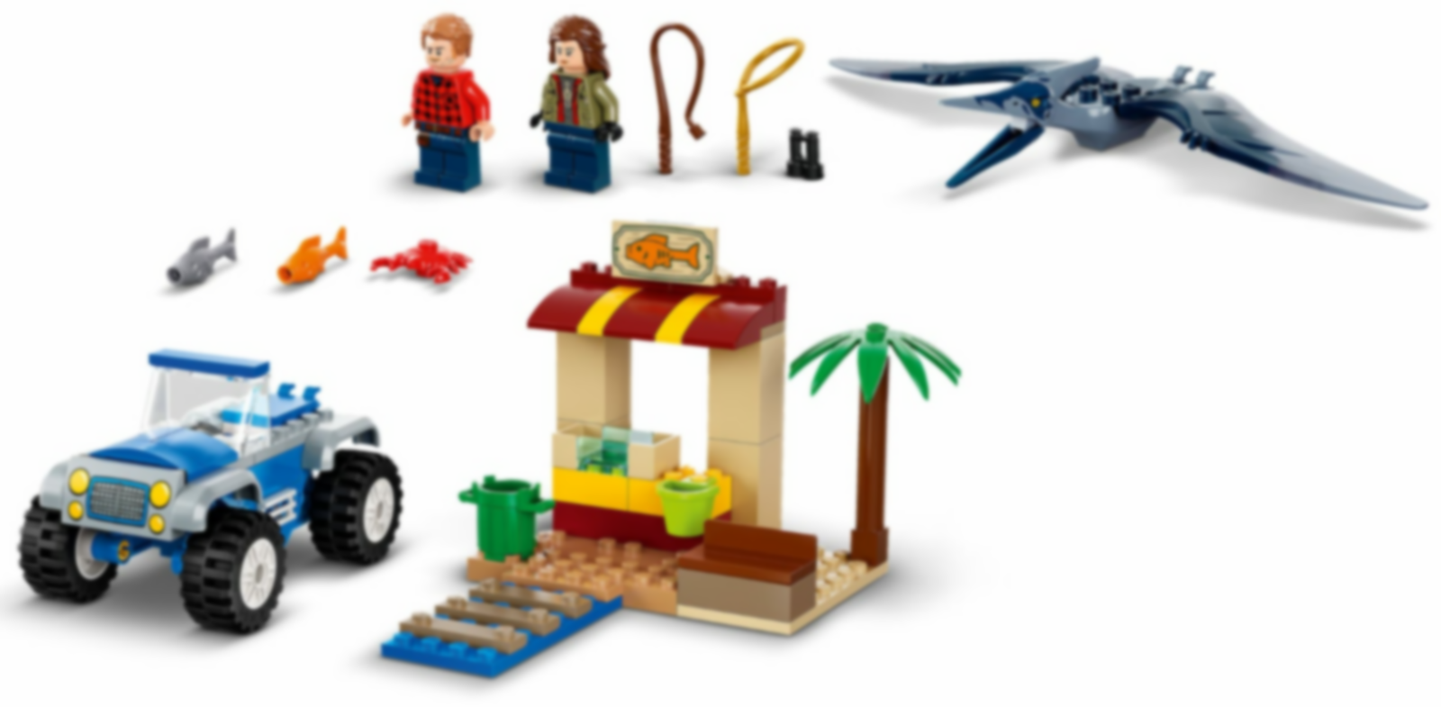 LEGO® Jurassic World Achtervolging van Pteranodon componenten