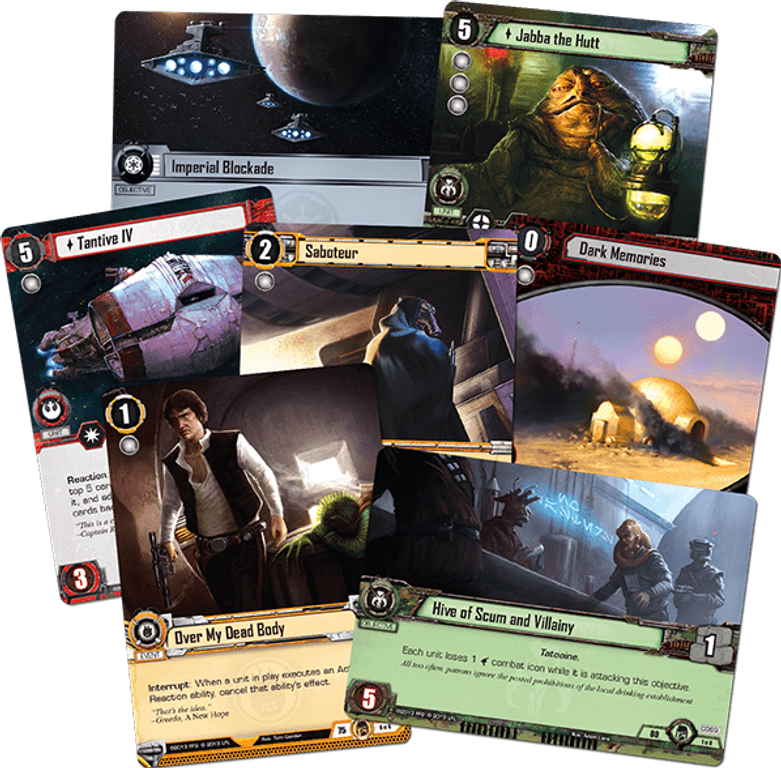 Star Wars: Le Jeu de Cartes - Aux Confins des Ténèbres cartes