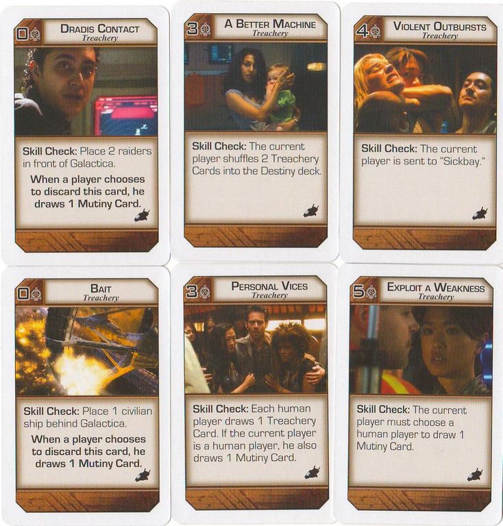 Battlestar Galactica: Daybreak Expansion cards