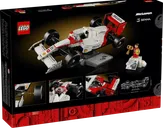 LEGO® Icons McLaren MP4/4 y Ayrton Senna parte posterior de la caja