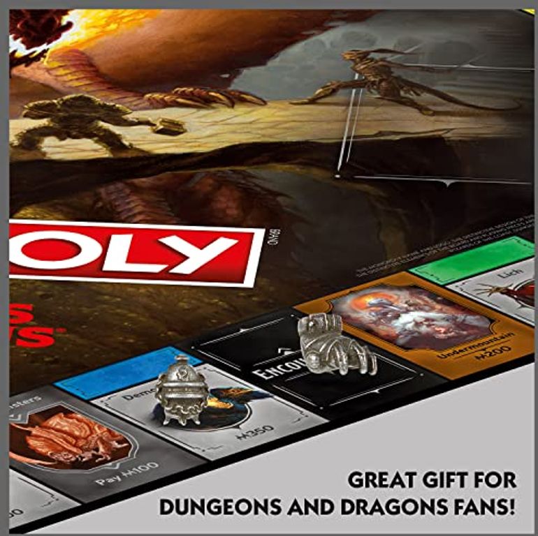 Monopoly: Dungeons & Dragons components