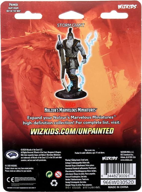 D&D Nolzur's Marvelous Miniatures - Storm Giant back of the box