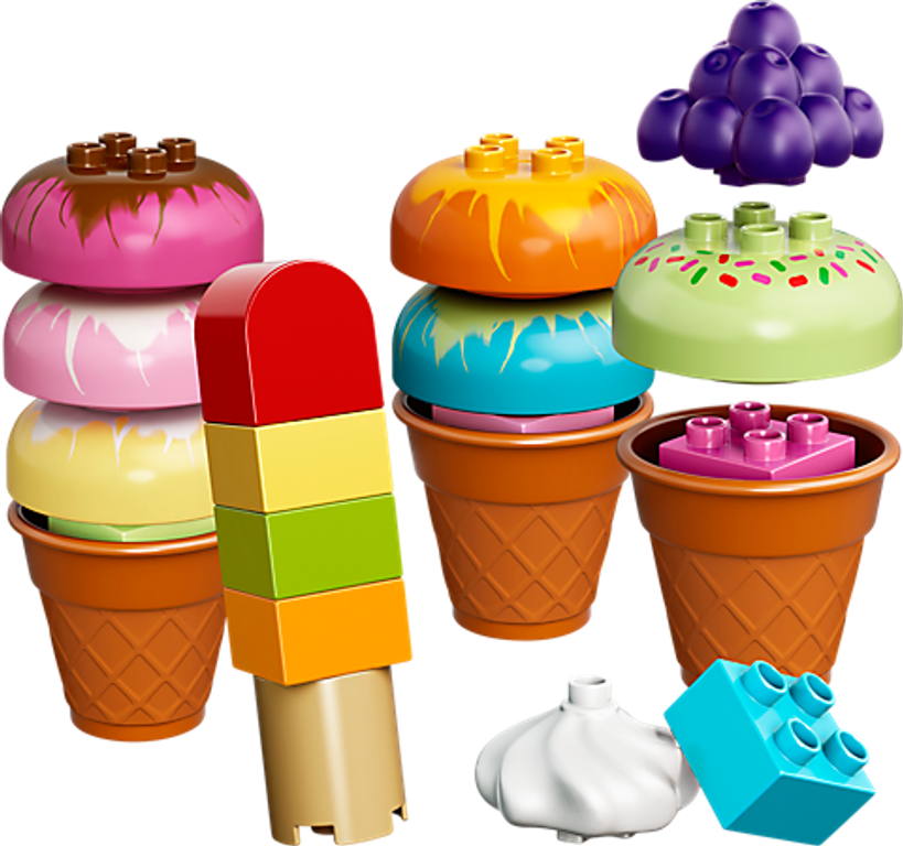 LEGO® DUPLO® Ensemble de glaces délicieuses composants