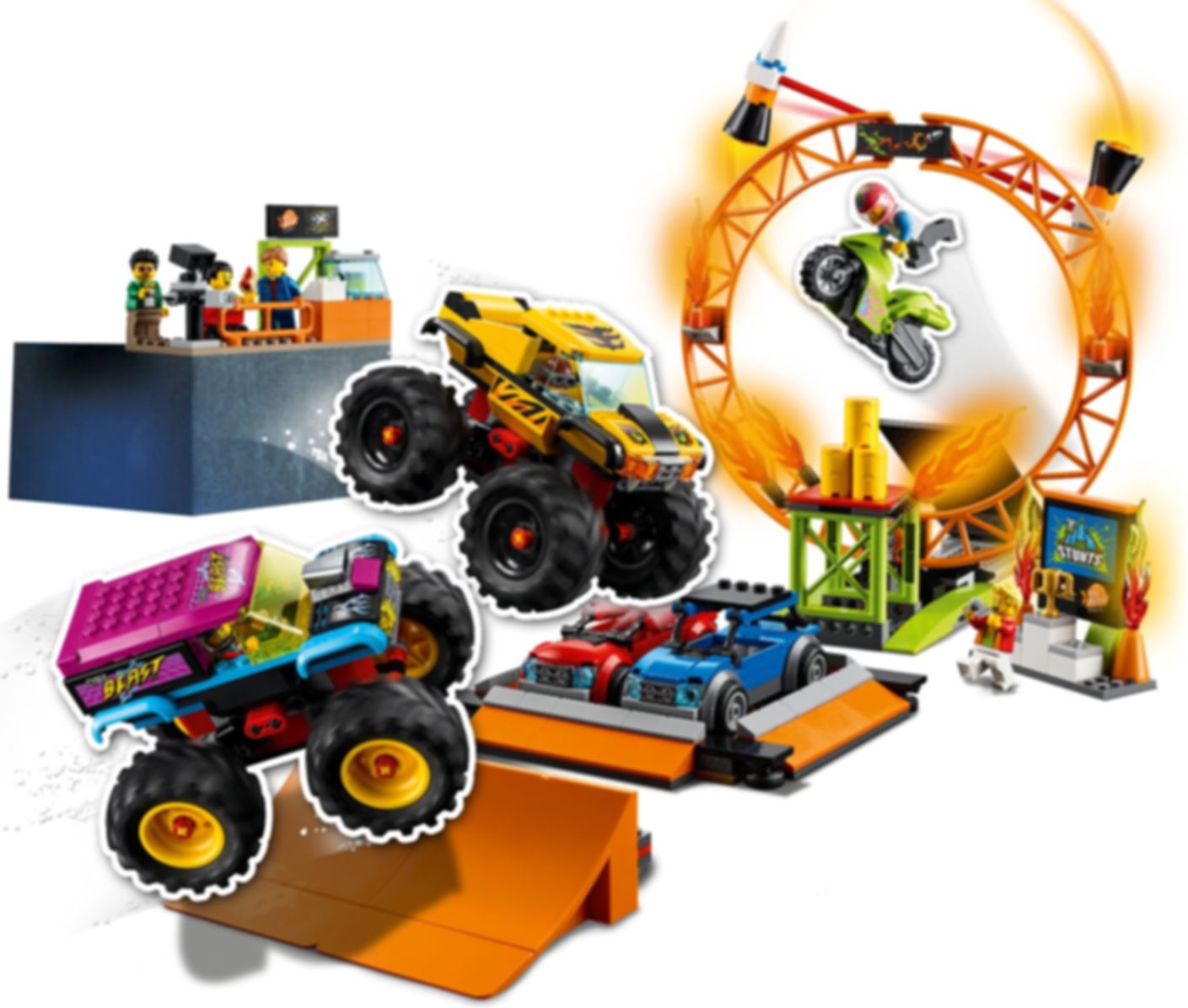 LEGO® City L'arène de spectacle des cascadeurs gameplay