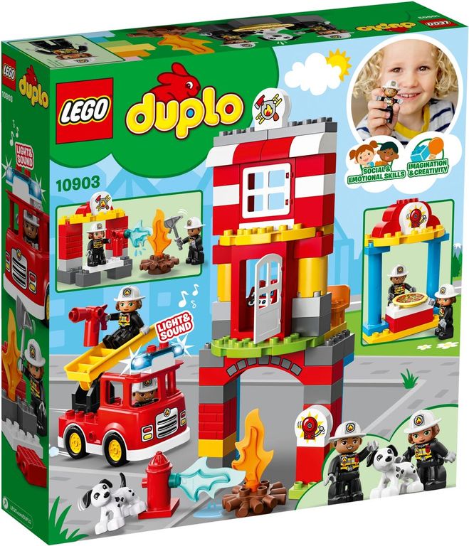 LEGO® DUPLO® La caserne de pompiers dos de la boîte