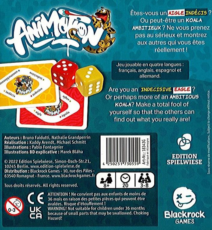 Animotion rückseite der box