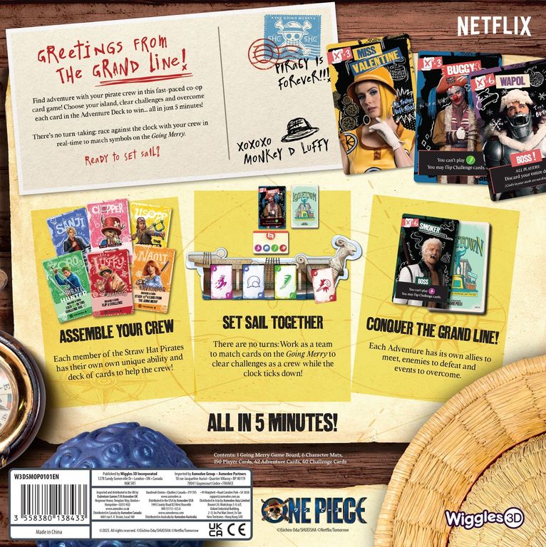 5-Minute One Piece back of the box