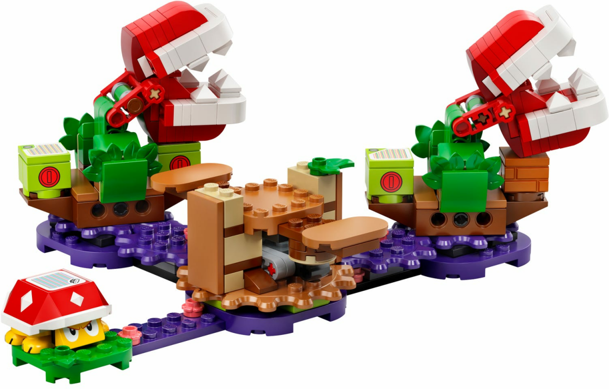 LEGO® Super Mario™ Uitbreidingsset: Piranha Plant-puzzeluitdaging componenten