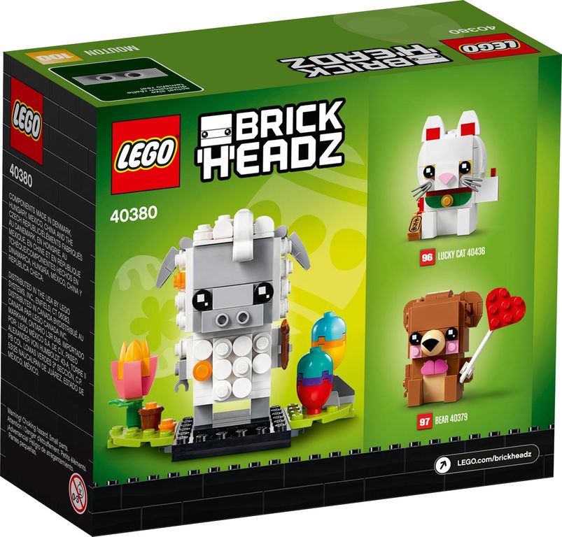 LEGO® BrickHeadz™ Oveja de Pascua parte posterior de la caja