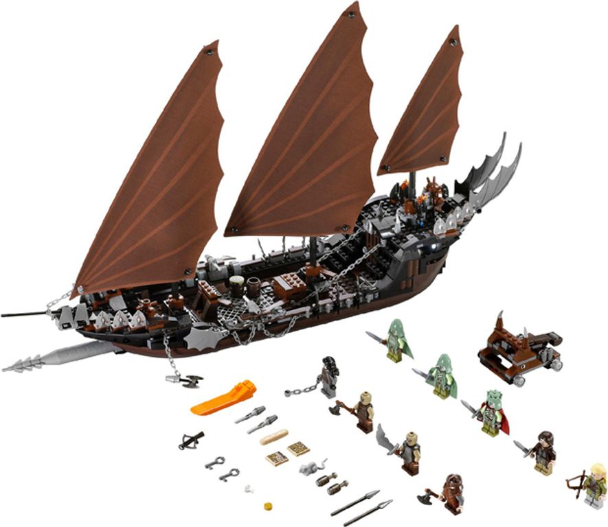 LEGO® The Lord of the Rings Pirate Ship Ambush components