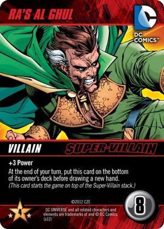 DC Comics Deck-Building Game Ra's Al ghul card
