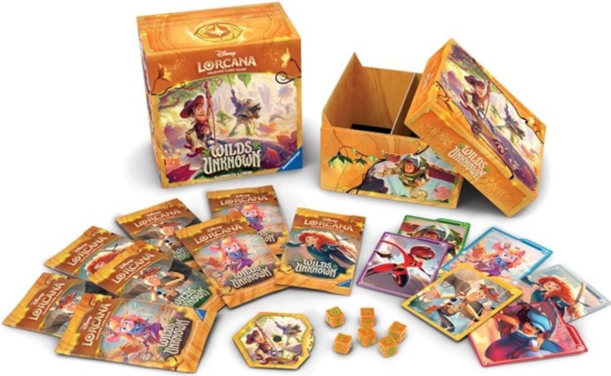 Disney Lorcana TCG - Wilds Unknown: Illumineer's Trove components