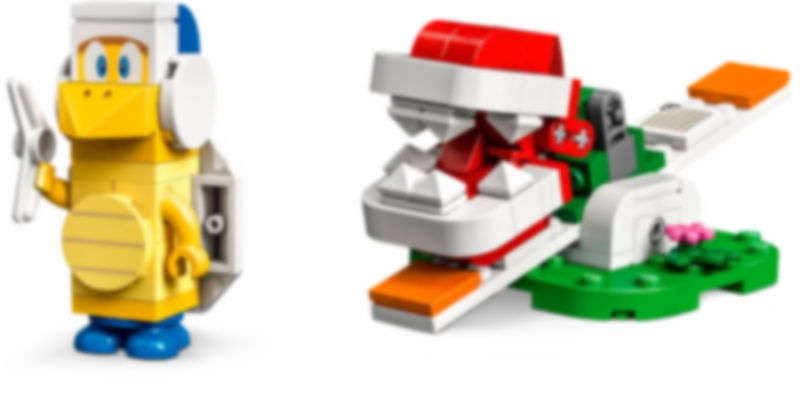 LEGO® Super Mario™ Big Spike’s Cloudtop Challenge Expansion Set components
