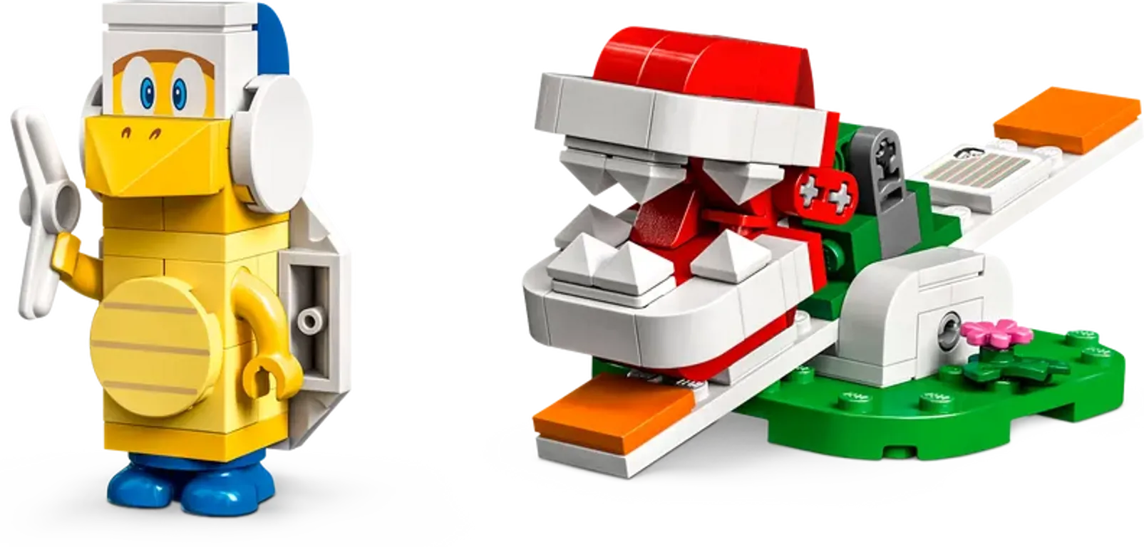 LEGO® Super Mario™ Big Spike’s Cloudtop Challenge Expansion Set components