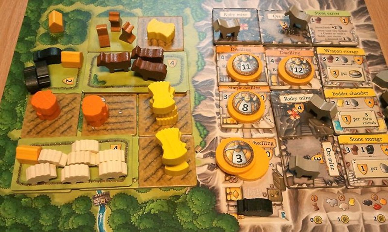 Caverna: The Cave Farmers components