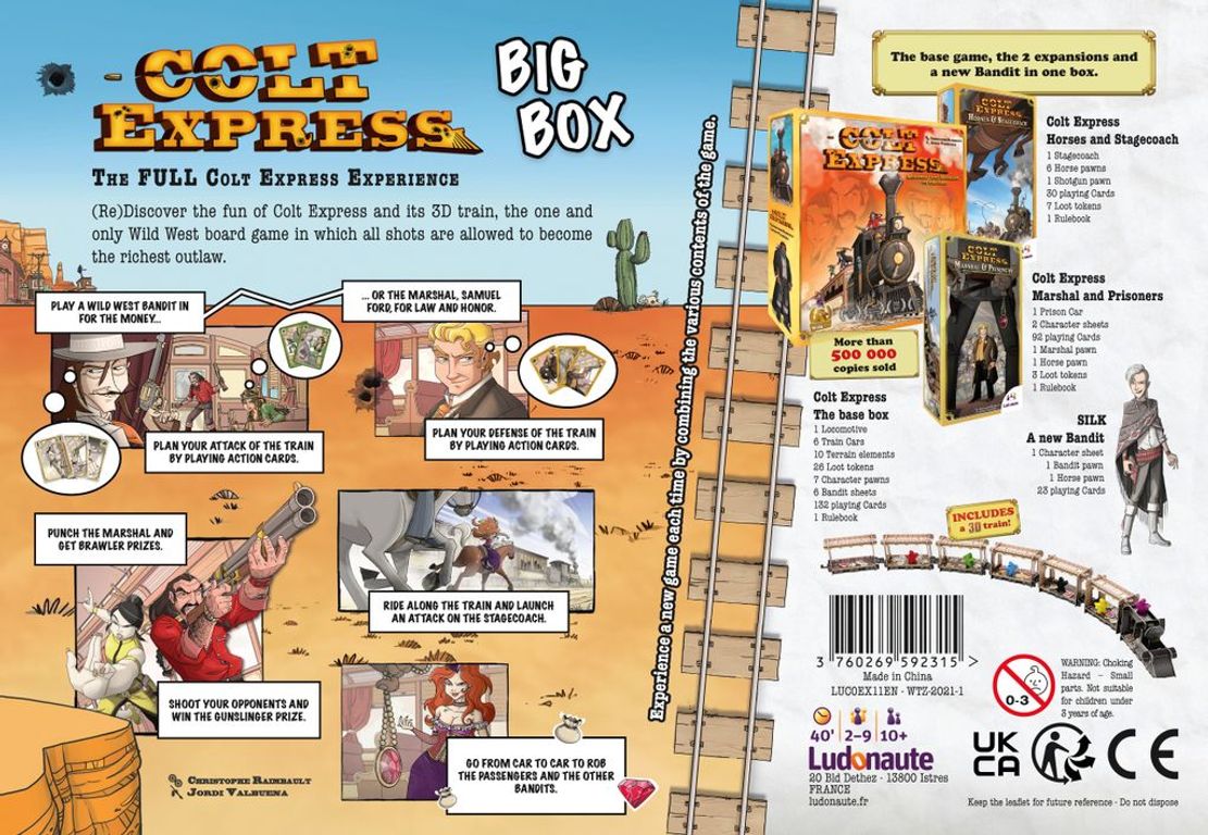 Colt Express: BIG BOX back of the box