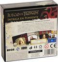 Juegos de Tronos: Intriga en Poniente parte posterior de la caja