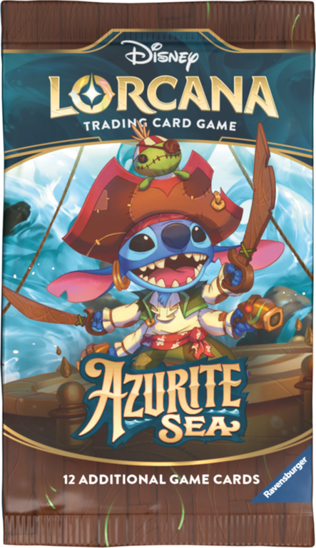 Disney Lorcana TCG - Deck de Démarrage La Mer Azurite - Jim Hawkins et Tigrou boîte