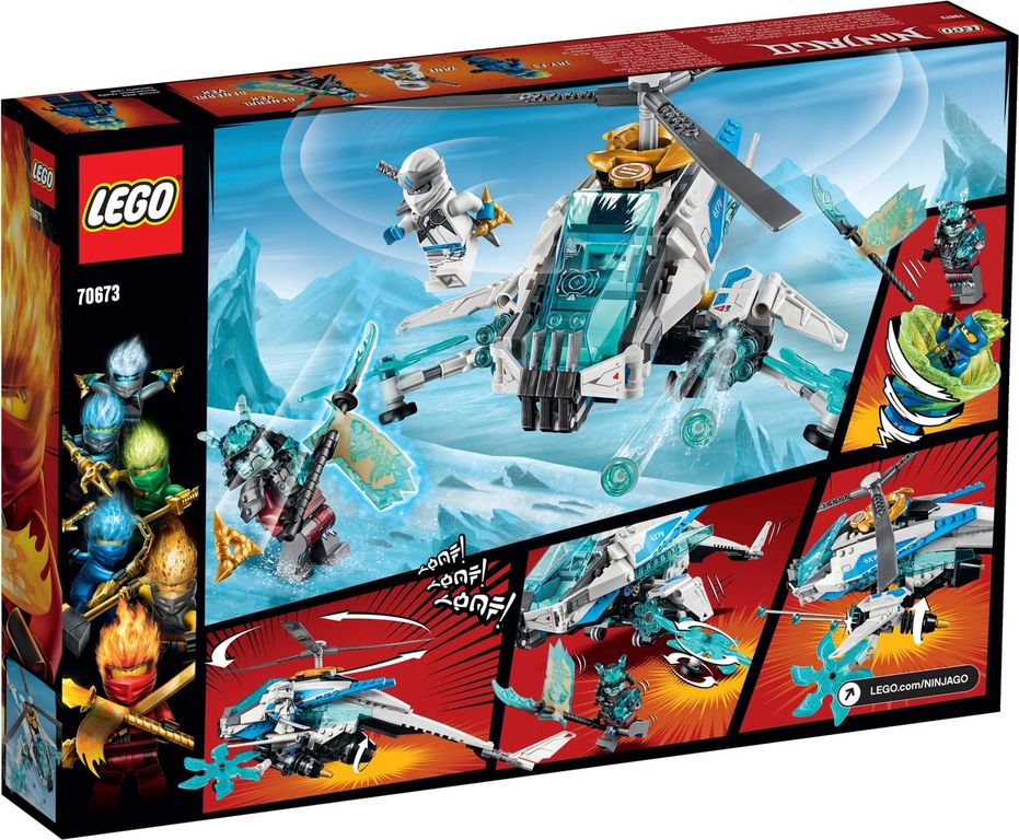 LEGO® Ninjago Shuricóptero parte posterior de la caja