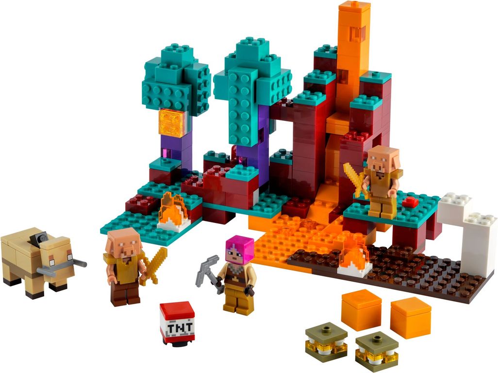 LEGO® Minecraft La forêt biscornue composants