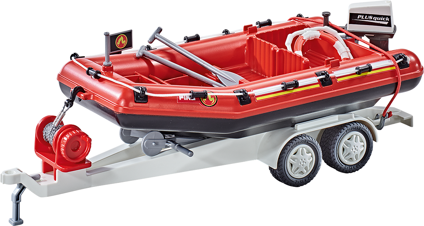 Firefighting Inflatable Boat with Trailer