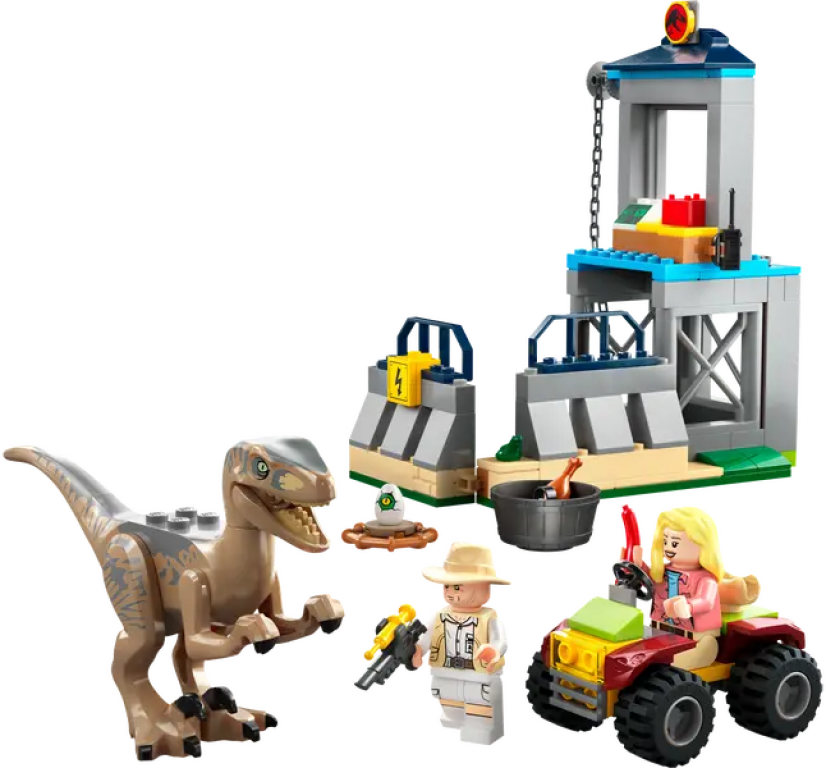 LEGO® Jurassic World Velociraptor Escape components