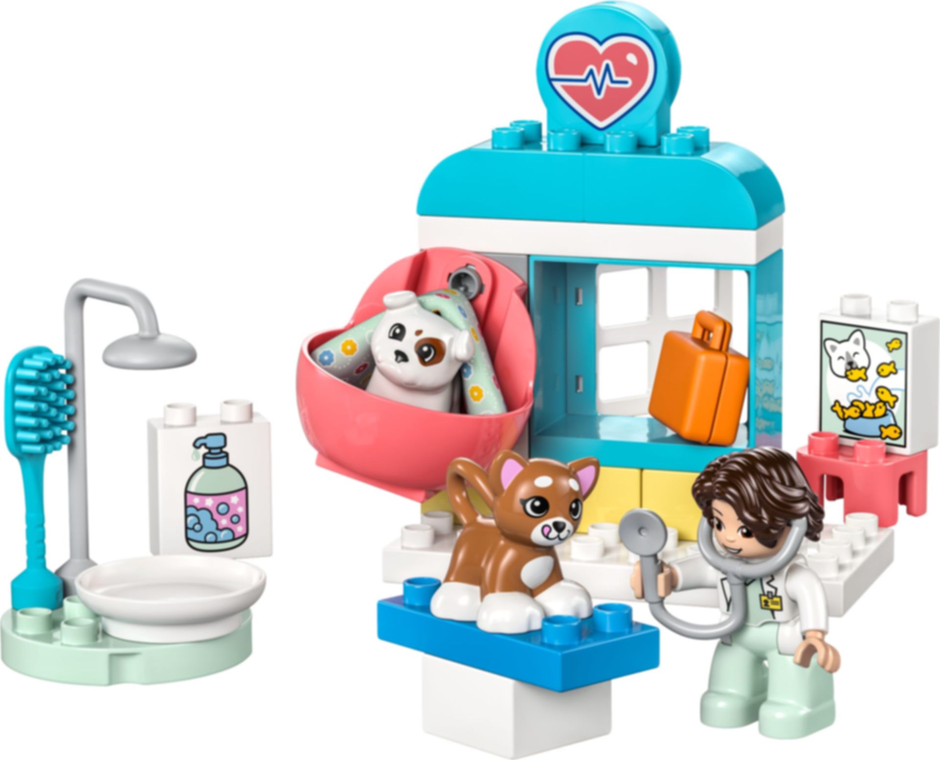 LEGO® DUPLO® Visit to the Vet Clinic components