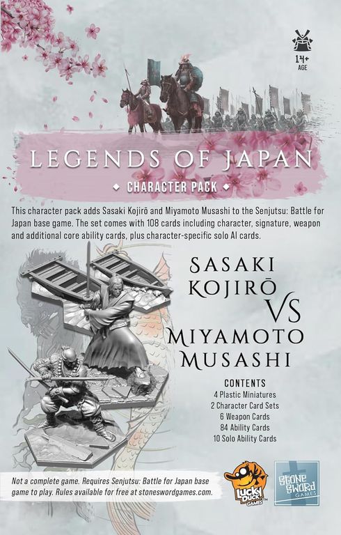 Senjutsu: Battle For Japan – Legends of Japan dos de la boîte