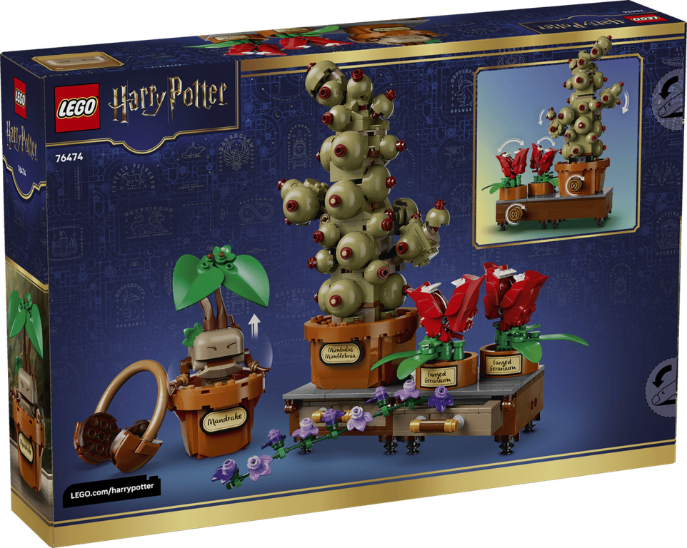 LEGO® Harry Potter™ Hogwarts™ Herbology Plants rückseite der box