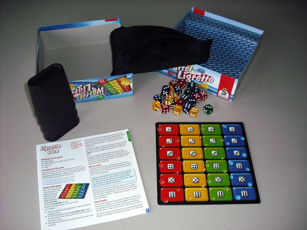 Ligretto Dice components