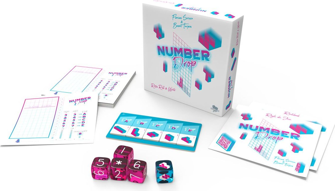 Number Drop components